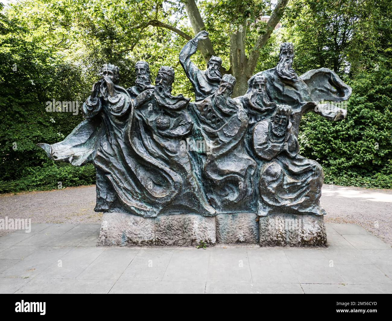 The Ferryman`s Dream statue, Speyer, Germany Stock Photo